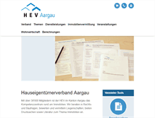 Tablet Screenshot of hev-ag.ch